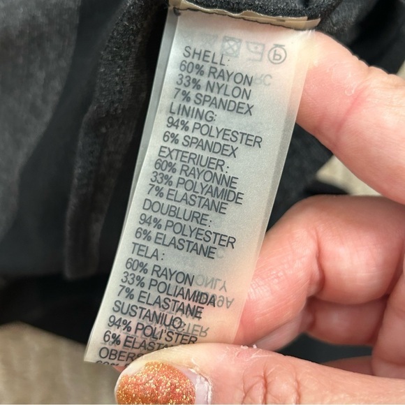 Anthropologie Black and Gray Striped Mini Dress - Picture 11 of 15